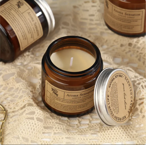 Perfect Scented Candles, Relaxing Aromatherapy Candle Made of 100% Soy wax, Long Lasting for Office, Birthdays, Yoga, Bath.